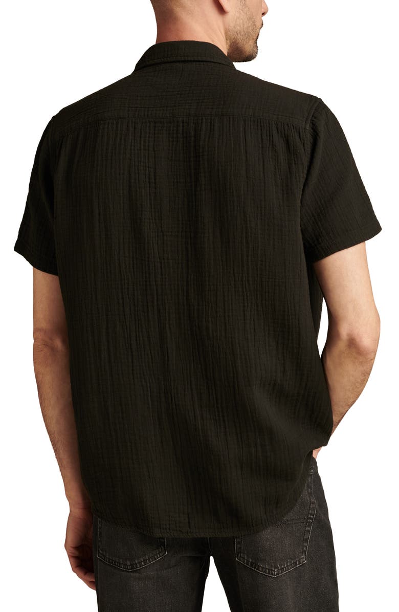 Lucky Brand Short Sleeve Cotton Gauze Button-Up Shirt, Alternate, color, 