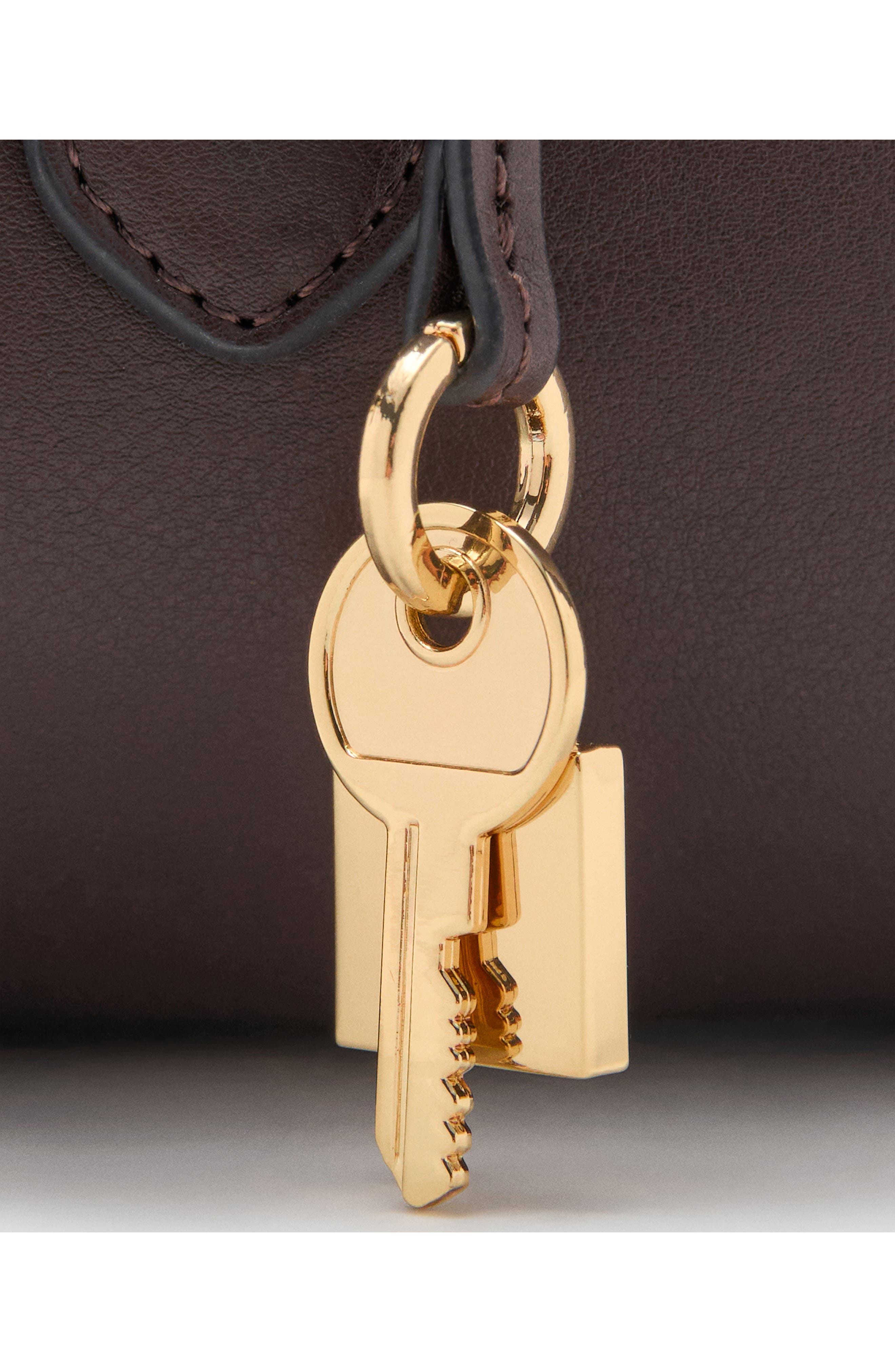 MANGO Faux Leather Bowling Bag, Alternate, color, 