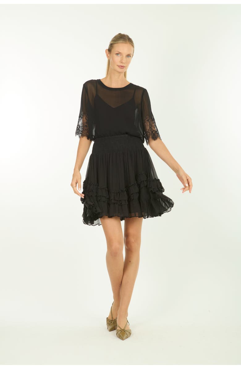 SECRET MISSION Nilou Skirt, Main, color, Black