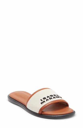 Isabel Marant Vikee Logo Slide Sandal