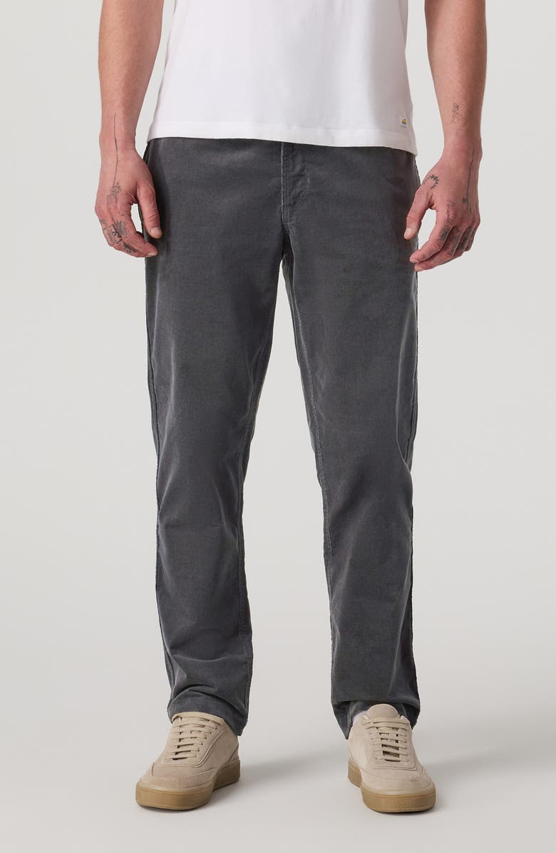 Vuori Optimist Elastic Waist Stretch Cotton Corduroy Pants, Main, color, Charcoal