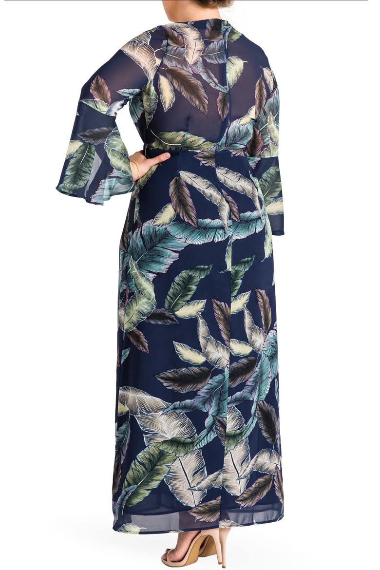 Norah Maxi Dress, Alternate, color, LEAF PRINT