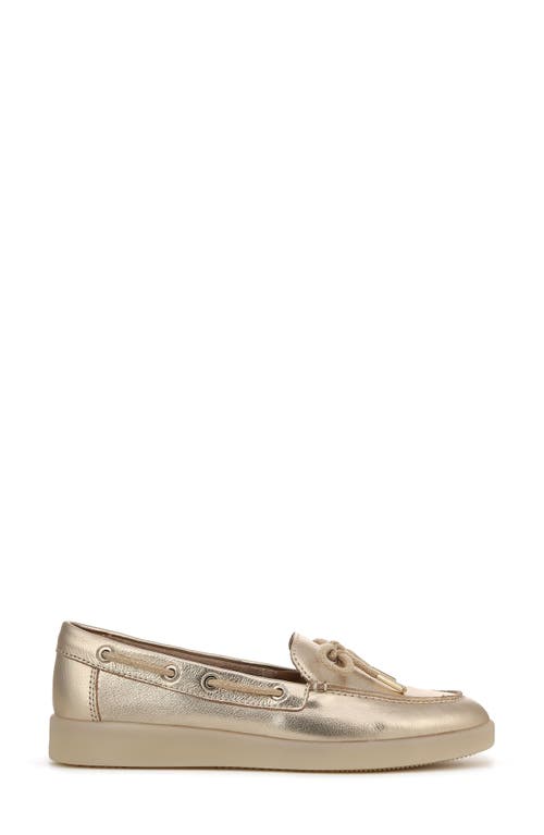 Naturalizer Keelboat Boat Shoe In Soft Gold