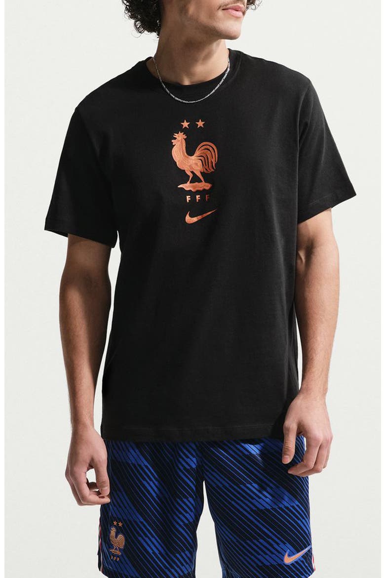 FFF Crest Cotton Graphic T-Shirt, Main, color, BLACK