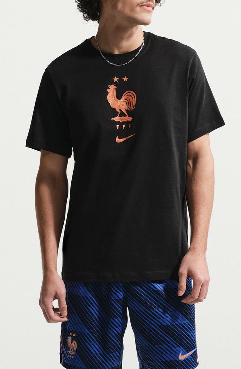 Nike FFF Crest Cotton Graphic T-Shirt, Main, color, Black