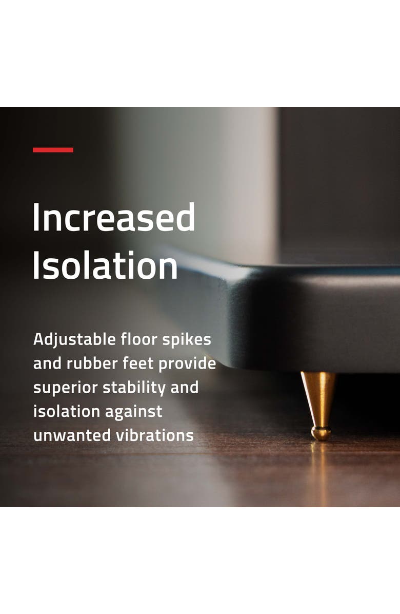 Fluance Speaker Stands for Surround Sound & Bookshelf Speakers Square Base/Pair, Alternate, color, Matte Black