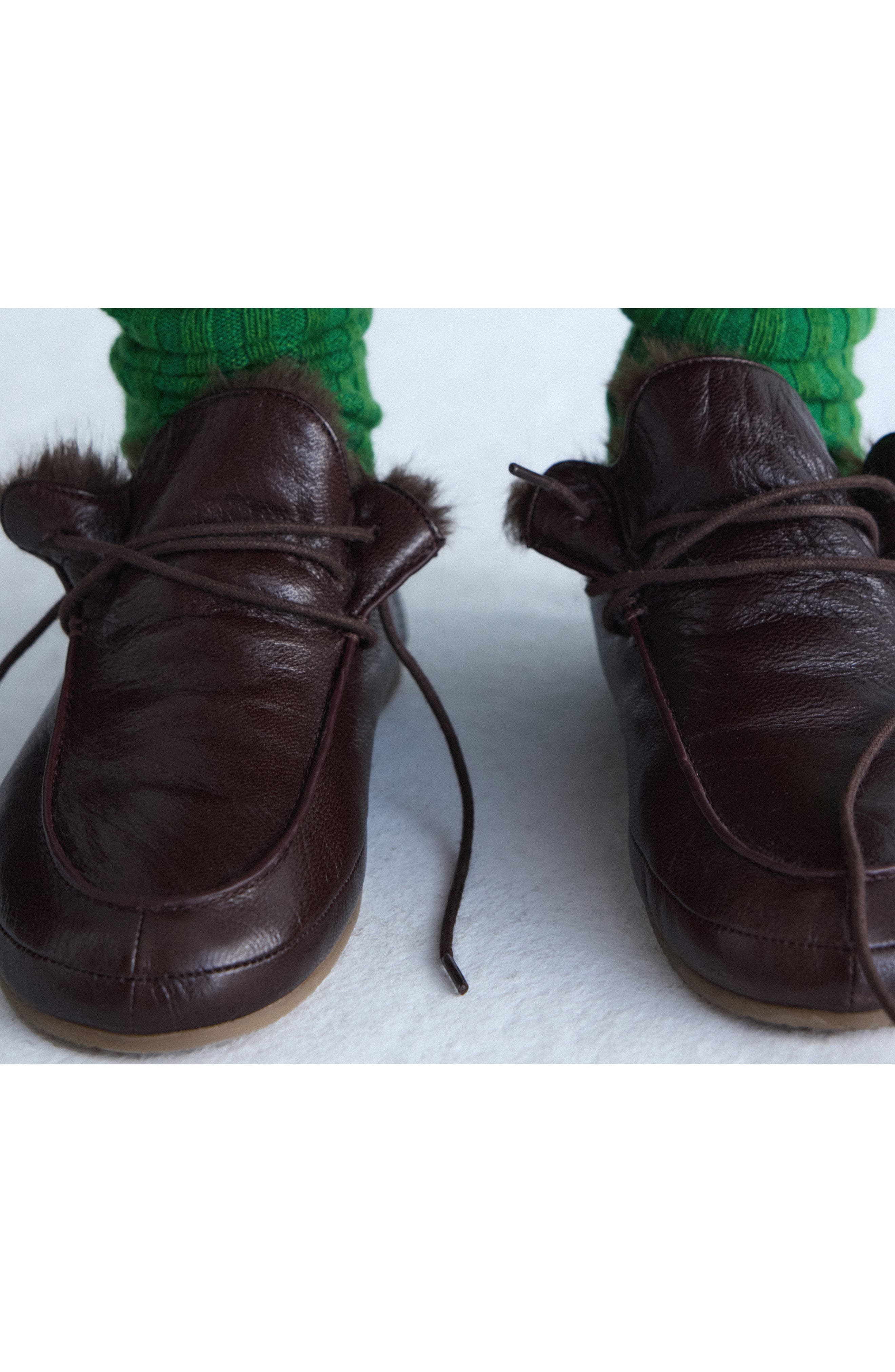 Faux Fur Loafer, Alternate, color, CHOCOLATE