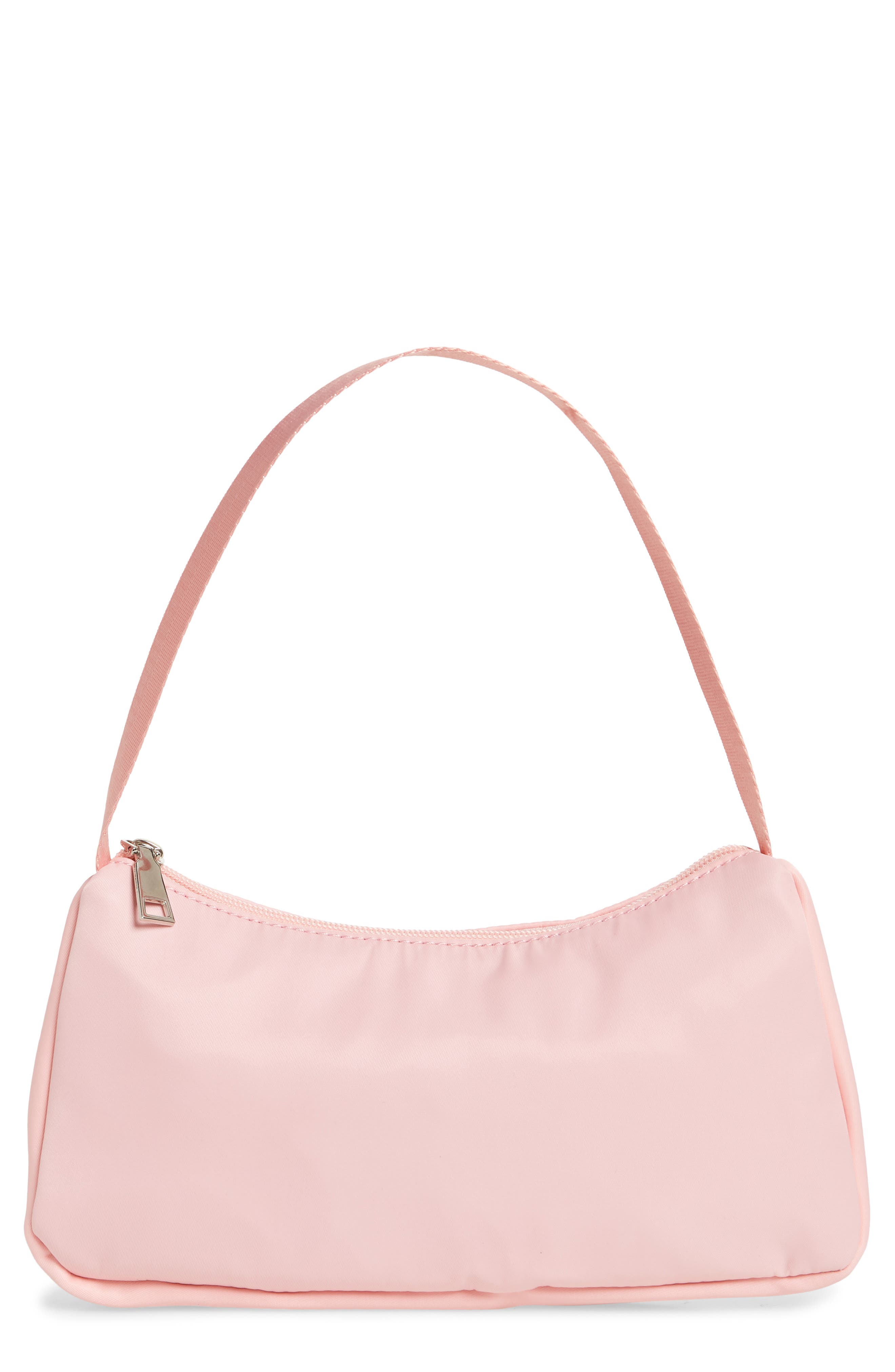 Mini Baguette Shoulder Bag, Main, color, PINK OPAL