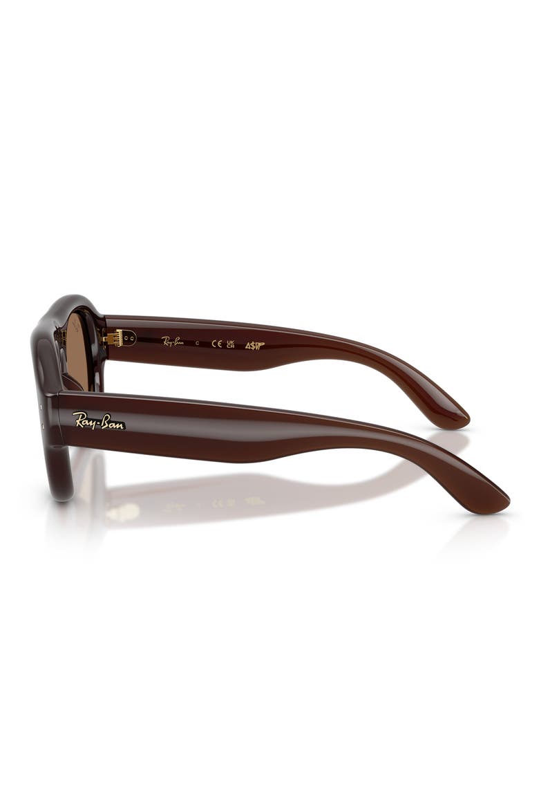 x A$AP Rocky 52mm Puffer Pilot Sunglasses, Alternate, color, TRANSPARENT BROWN / DARK BROWN