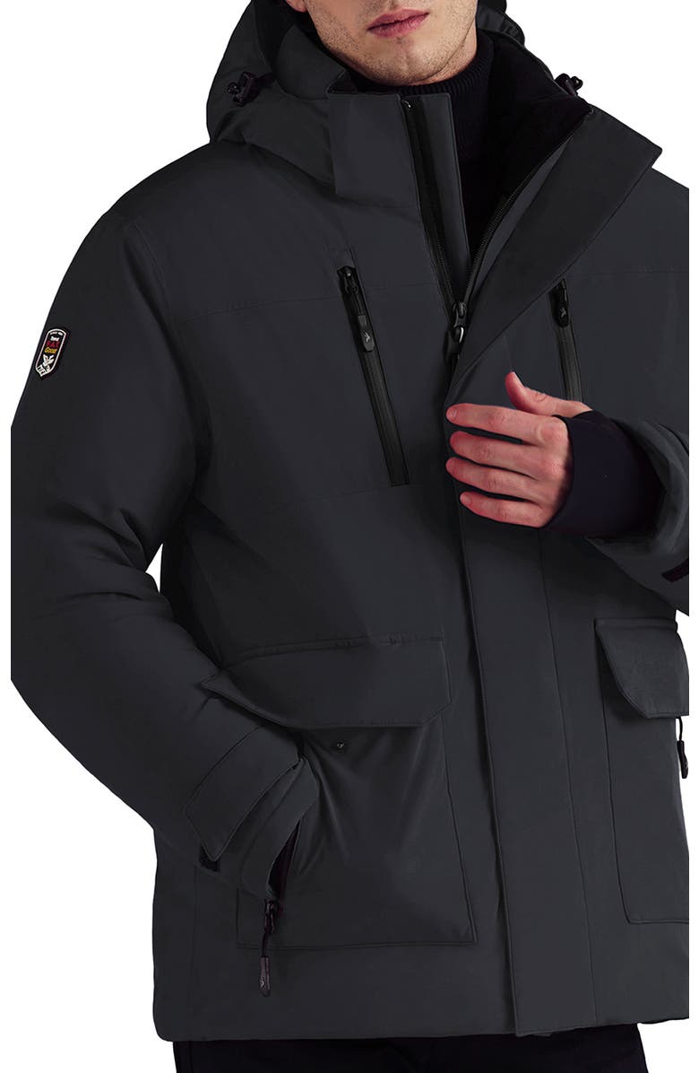 Triple F.A.T. Goose Anvil Men's Short Down Parka, Alternate, color, Black