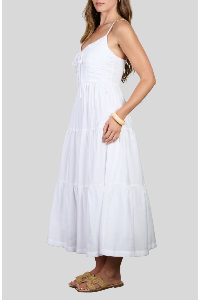 Tiered Maxi Sundress, Alternate, color, WHITE