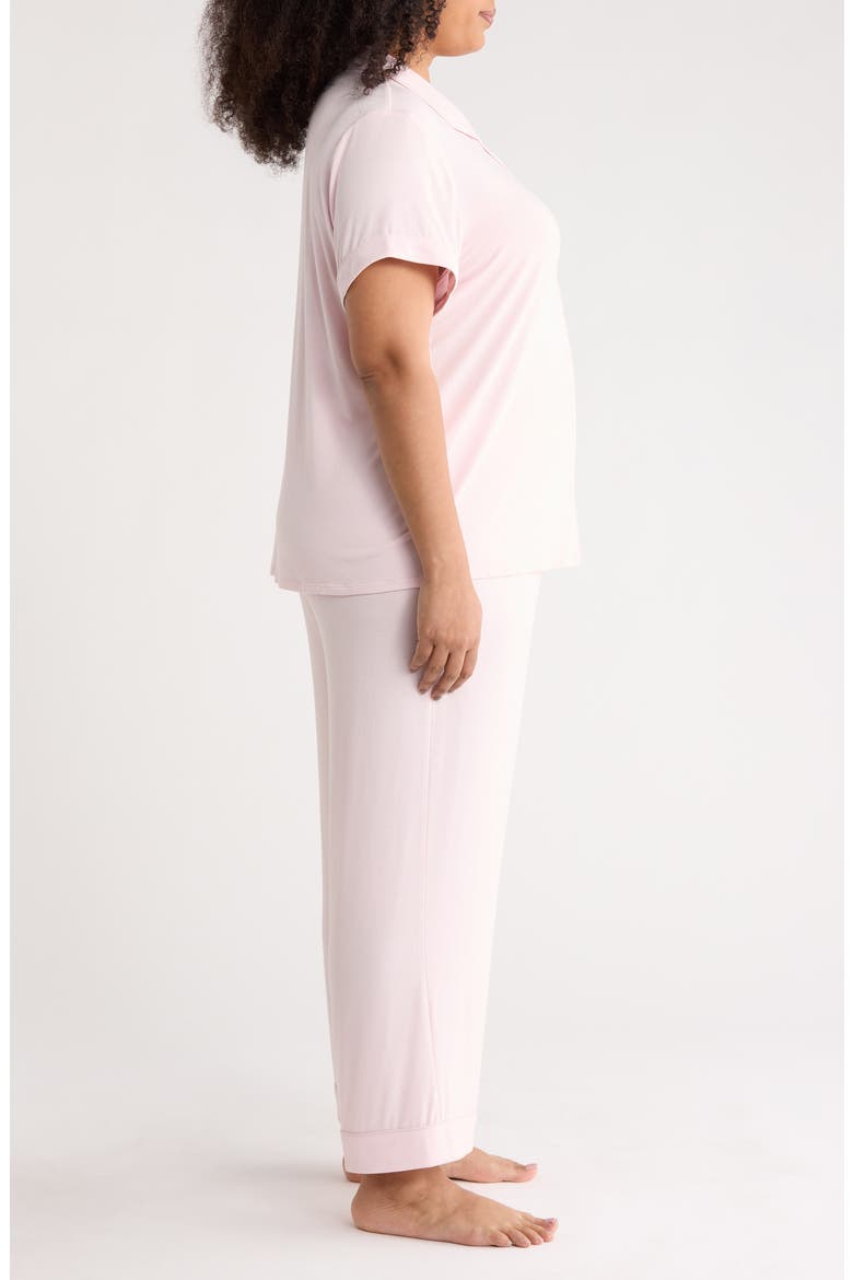 Moonlight Eco Crop Pajamas, Alternate, color, PINK CAKE