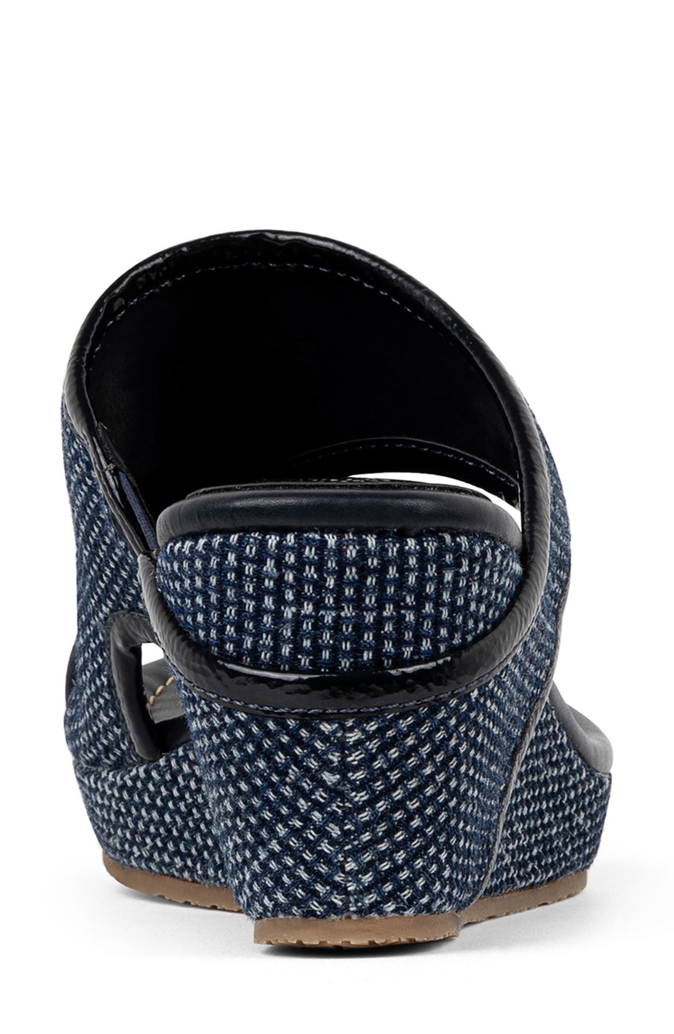 Donald Pliner Platform Wedge Sandal, Alternate, color, Navy