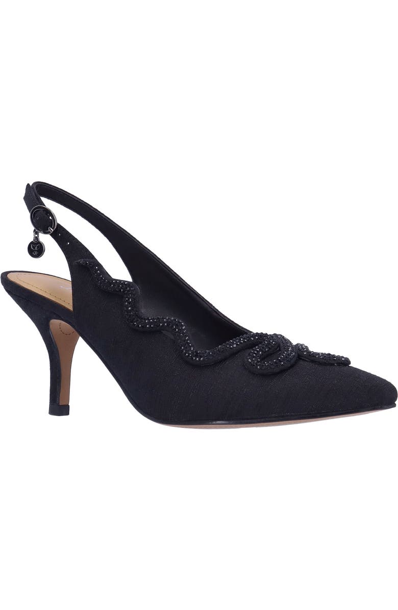J. Reneé Fedosia Slingback Pointed Toe Pump, Main, color, Black