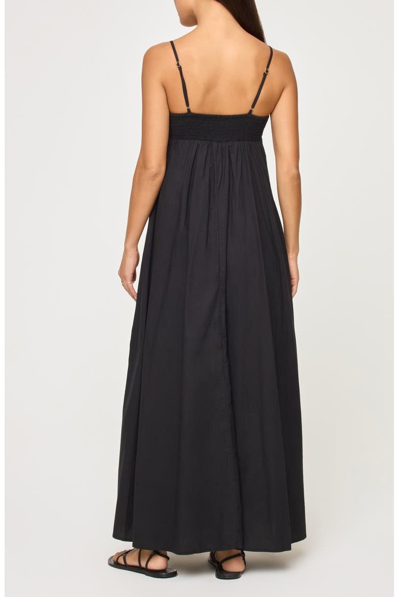 Raveena Cotton Cover-Up Maxi Dress, Alternate, color, BLACK