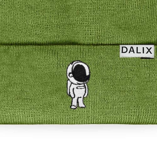 Dalix Astronaut Beanie In Olive
