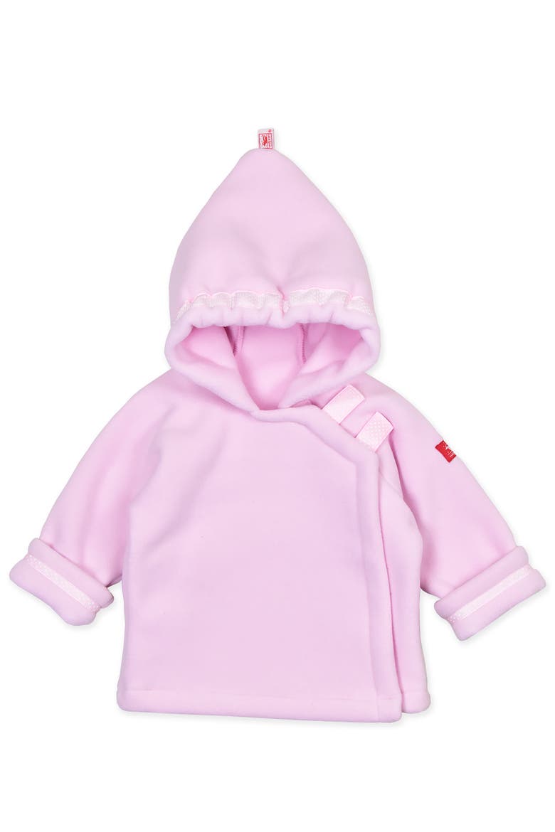 Warmplus Favorite Water Repellent Polartec® Fleece Dot Ribbon Jacket, Main, color, Lt. Pink