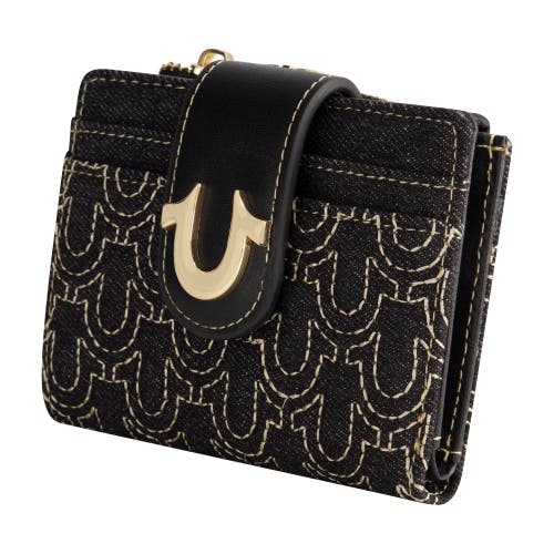 True Religion Horseshoe Quilted Small Wallet In Multi