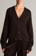 Vince Wool & Cashmere Boxy V-Neck Cardigan