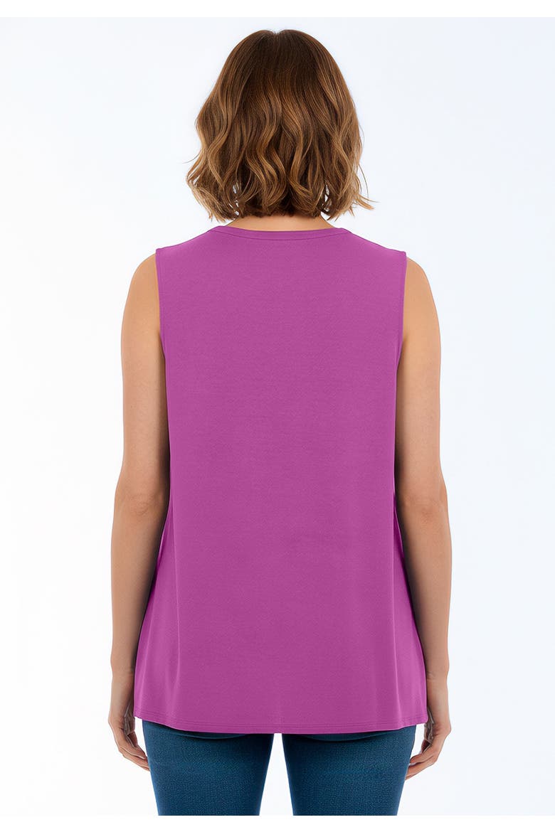 Sleeveless Cutout Knit Tunic, Alternate, color, DEEP ORCHID