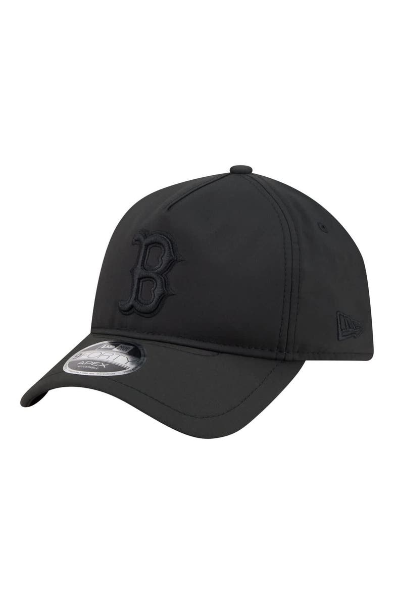 New Era Men's New Era Black Boston Red Sox Injection Apex 9FORTY Adjustable Hat, Main, color, Black
