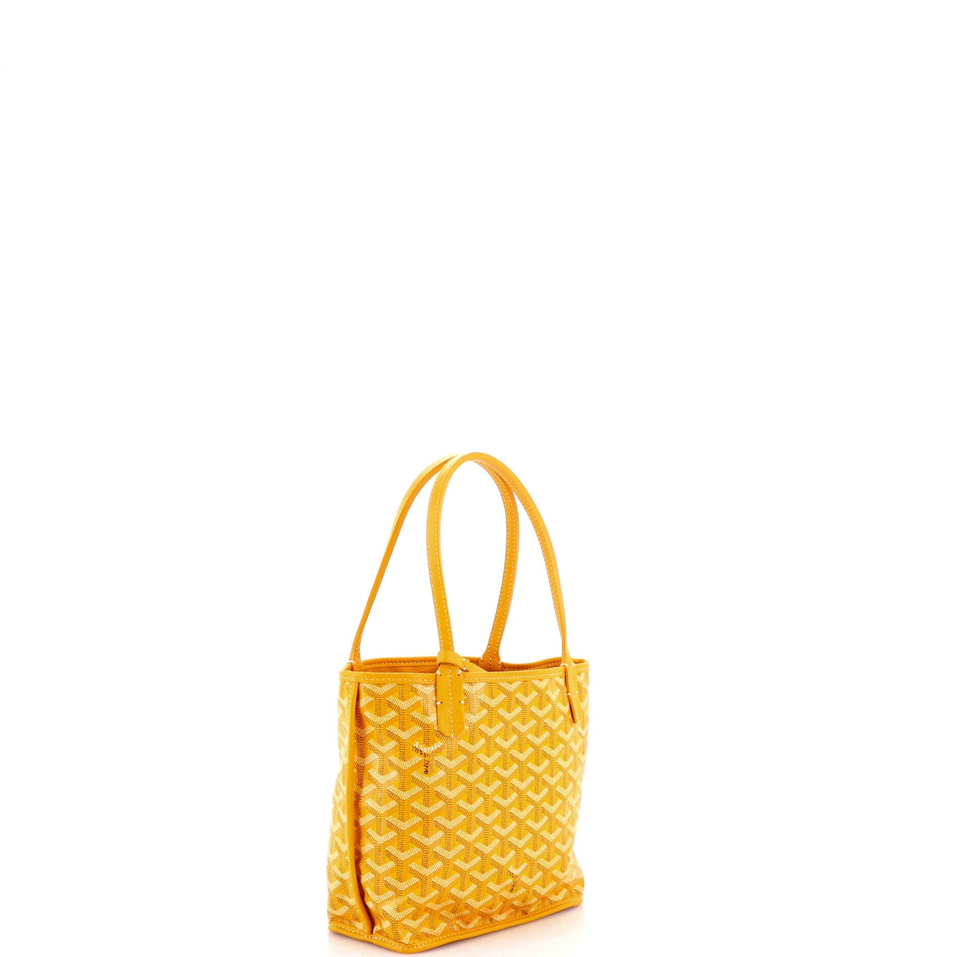 Pre-Owned Goyard Anjou Reversible Tote Coated Canvas Mini, Alternate, color, Orange