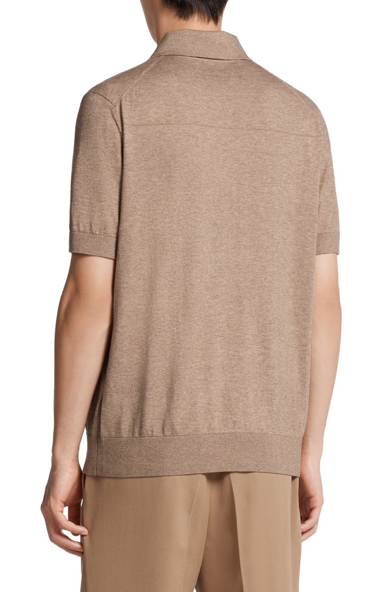 ZEGNA Baby Island Cotton & Cashmere Polo, Alternate, color,