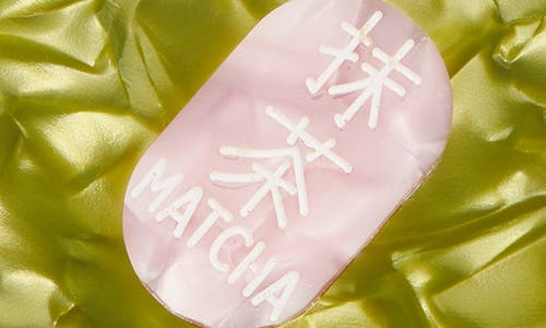 Solar Eclipse Hand Painted Matcha Key Chain Bag Charm In Green