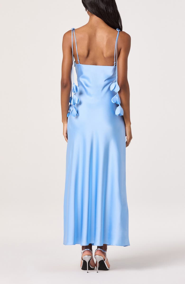 ASTR the Label Hera Satin A-Line Dress, Alternate, color, Light Blue