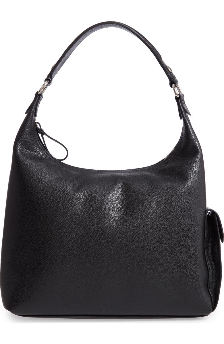 Longchamp Le Foulonné Leather Hobo, Main, color,