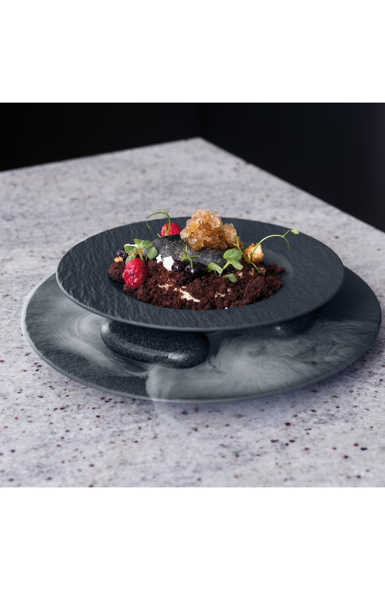 Villeroy & Boch Manufacture Rock Pasta Bowl Set of 4, Alternate, color, Black