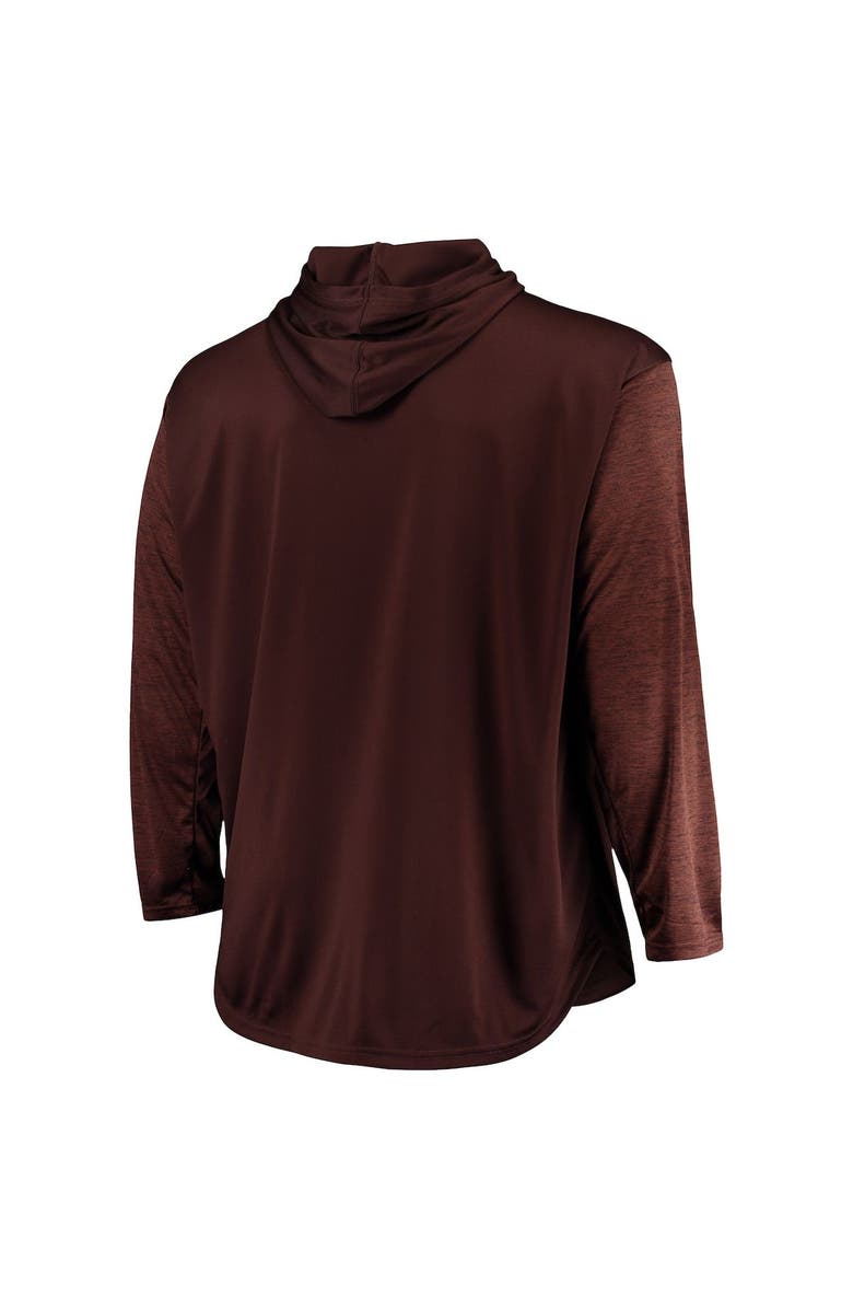 PROFILE Men's Brown San Diego Padres Big & Tall Wordmark Club Pullover Hoodie, Alternate, color, 