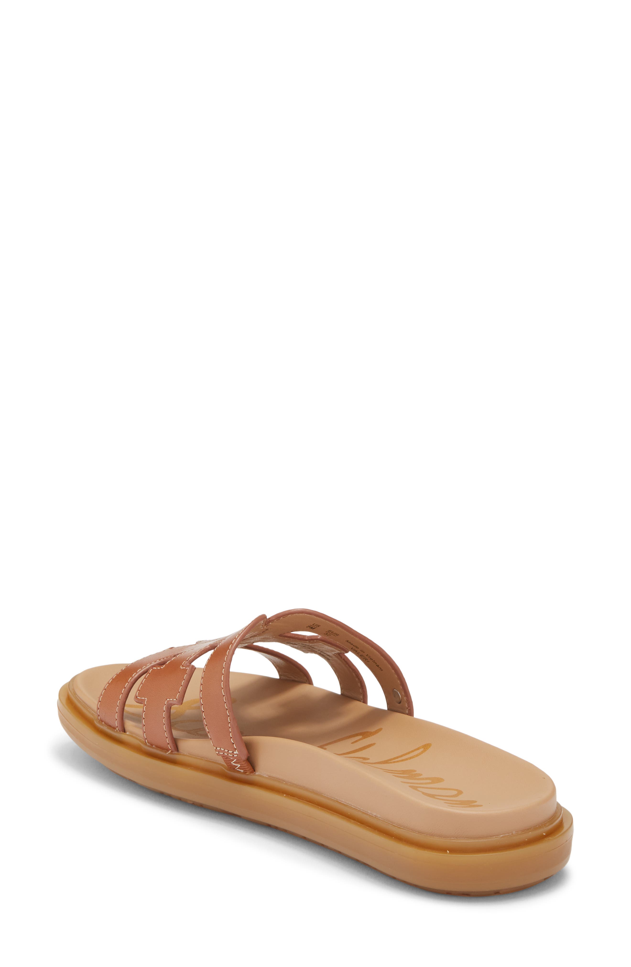 Sam Edelman Valeri Platform Slide Sandal, Alternate, color, New Saddle