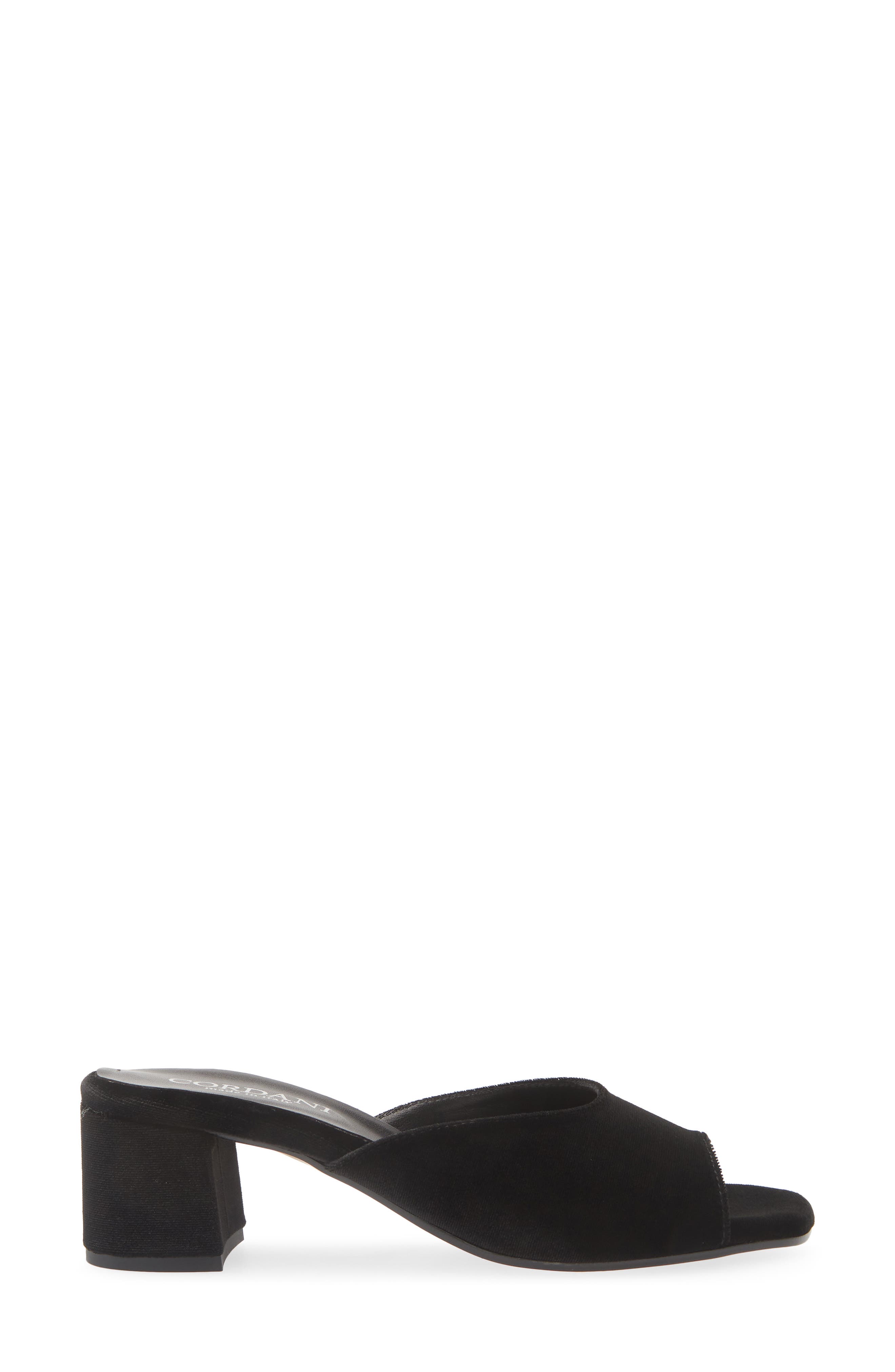 Idris Slide Sandal, Alternate, color, VELLUTO NERO