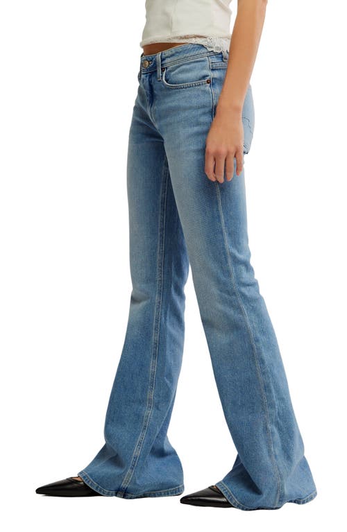 Free People Love Bomb Flare Leg Jeans In Blue