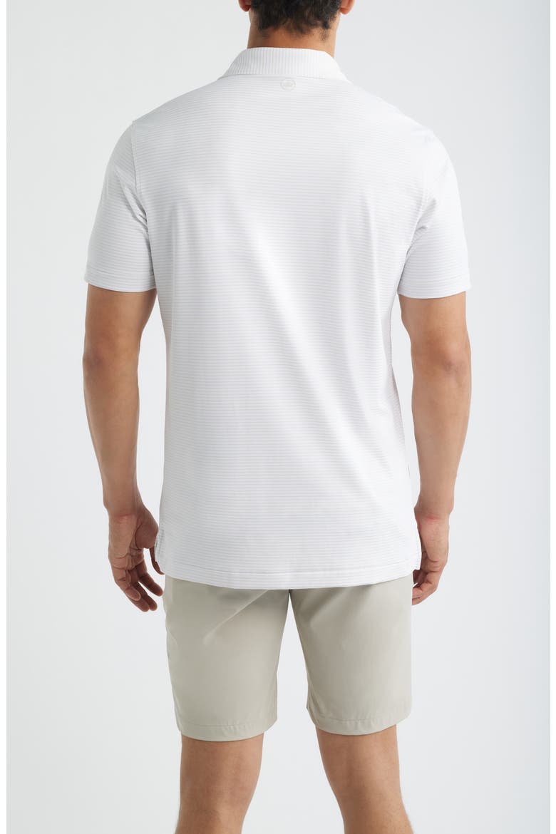 Crown Crafted Ballad Performance Polo, Alternate, color, WHITE / TRUFFLE