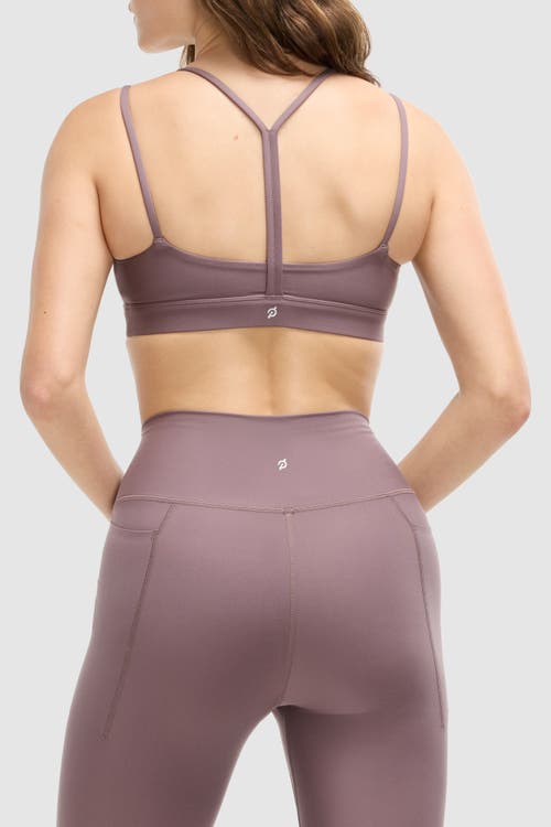 Peloton Cadent Strappy Y Back Bra In Sparrow