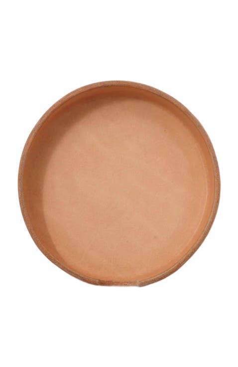 Kobon Leather Round Tray