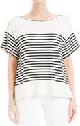 MAX STUDIO Stripe Boatneck T-Shirt