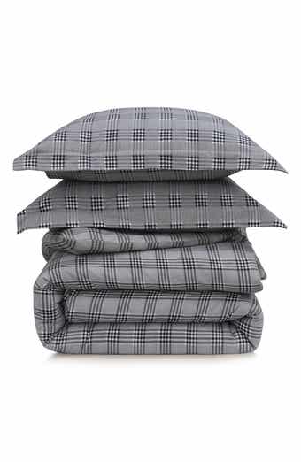 AZORES HOME Savannah Cotton Flannel Duvet Cover & Sham Set
