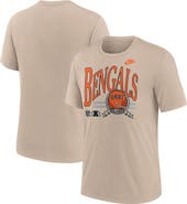 Nike Men's Nike Sand Cincinnati Bengals Rewind Tri-Blend T-Shirt