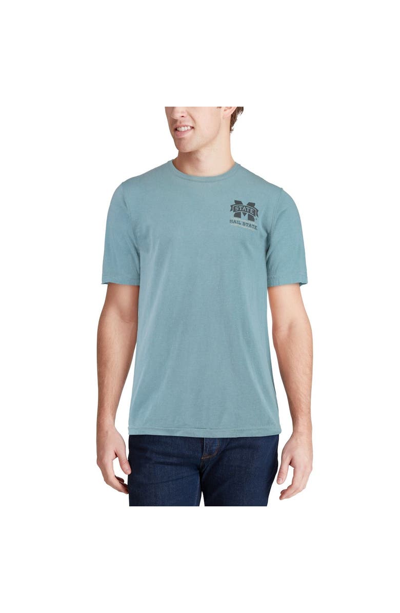 IMAGE ONE Men's Blue Mississippi State Bulldogs State Scenery Comfort Colors T-Shirt, Alternate, color,