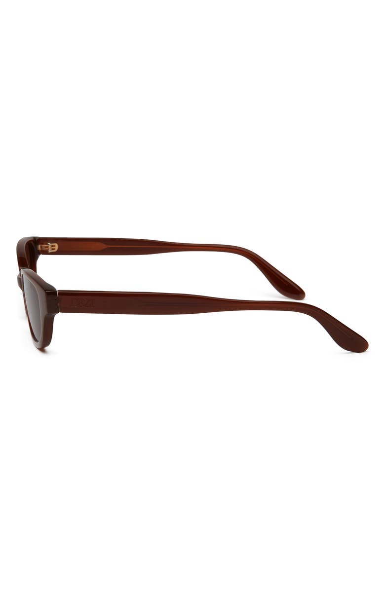 DEZI Gia Rectangular Gradient Sunglasses, Alternate, color, Gia Brown / Cognac