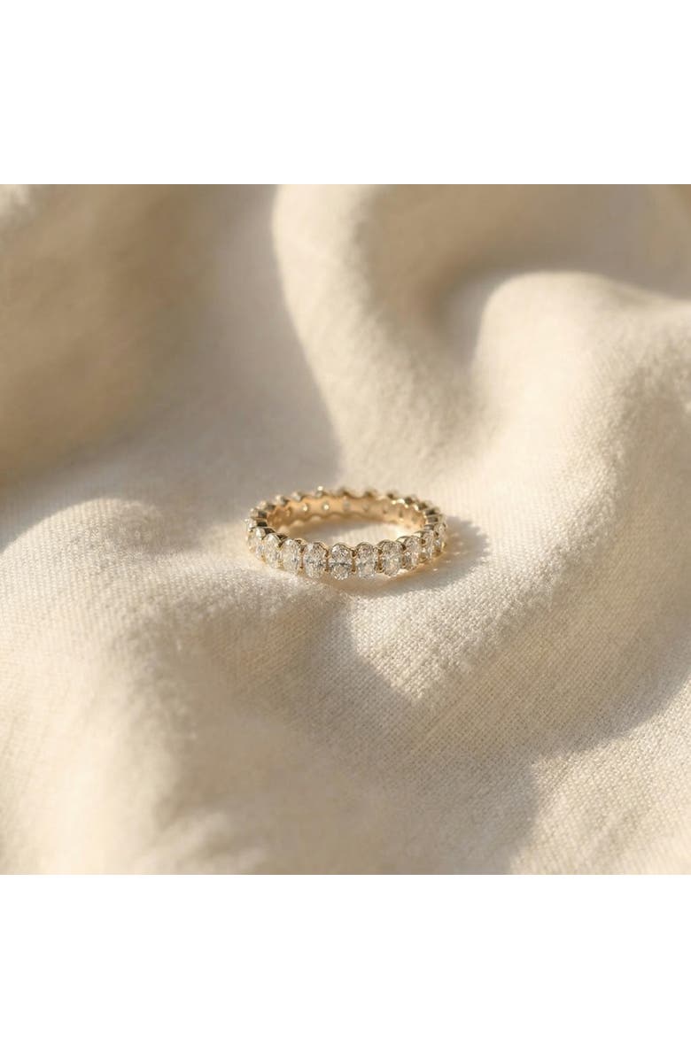 Bliss Diamond 3Ct Oval Diamond Eternity Wedding Ring 14k Gold Lab Grown, Alternate, color, 14K Yellow Gold