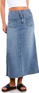 Wash Lab Denim Norah Stretch Denim Maxi Skirt