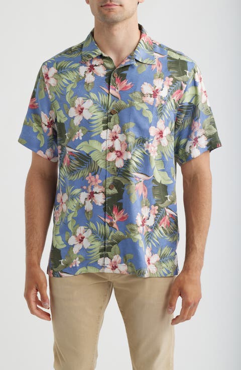 Flora Festival Silk Camp Shirt (Regular & Big)