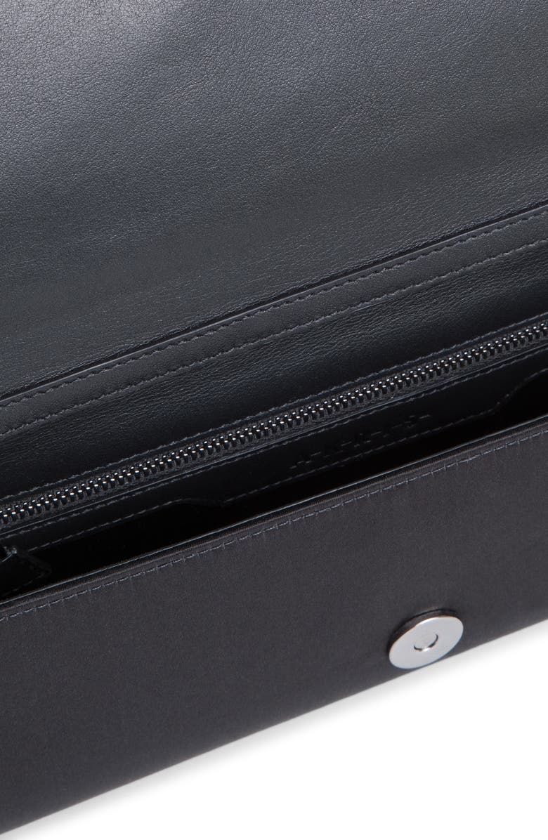 Akris Small Anouk East/West Silk Satin Clutch, Alternate, color,