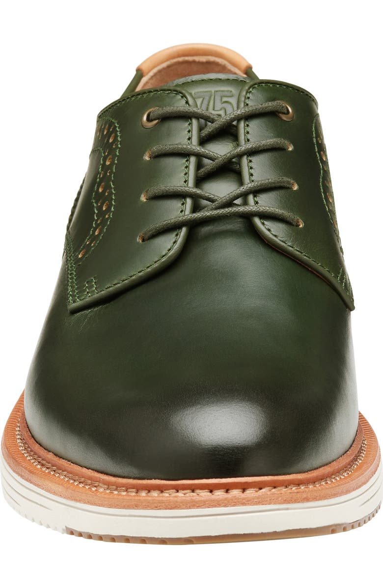Johnston & Murphy Upton 175th Plain Toe Derby, Alternate, color, Olive Oiled Full Grain