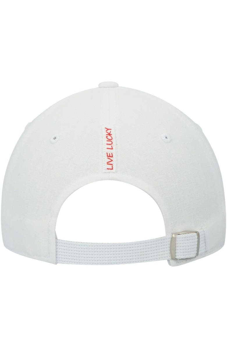 Black Clover Men's White Houston Cougars Dream Adjustable Hat, Alternate, color,