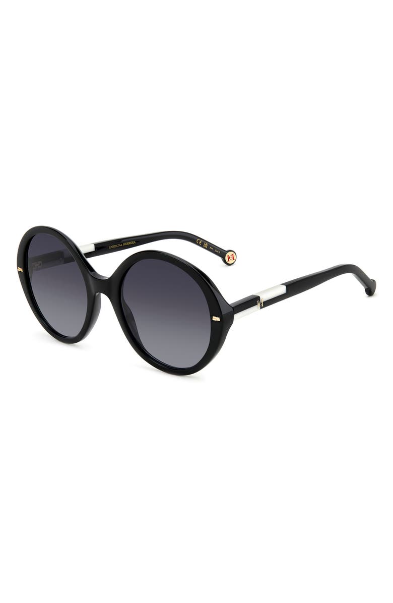 Carolina Herrera 55mm Round Sunglasses, Alternate, color,